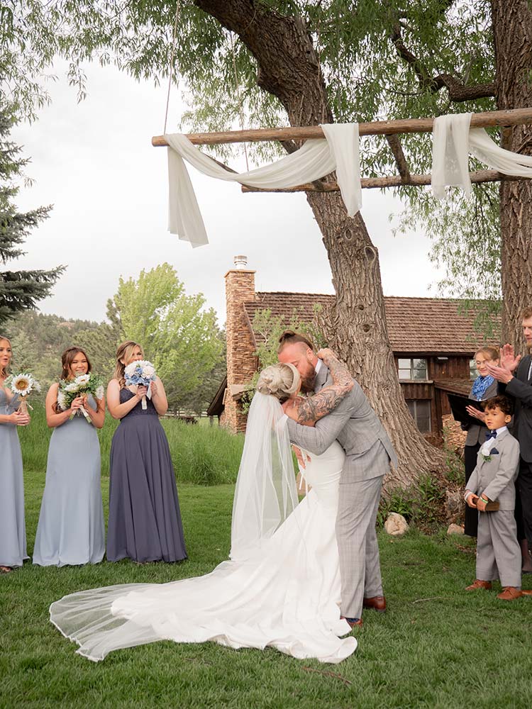 Spruce Mountain Ranch wedding photography in Larkspur, Colorado.